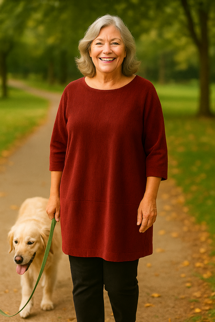 Marley| Soft Cord Tunic – Effortless Comfort, Quiet Elegance