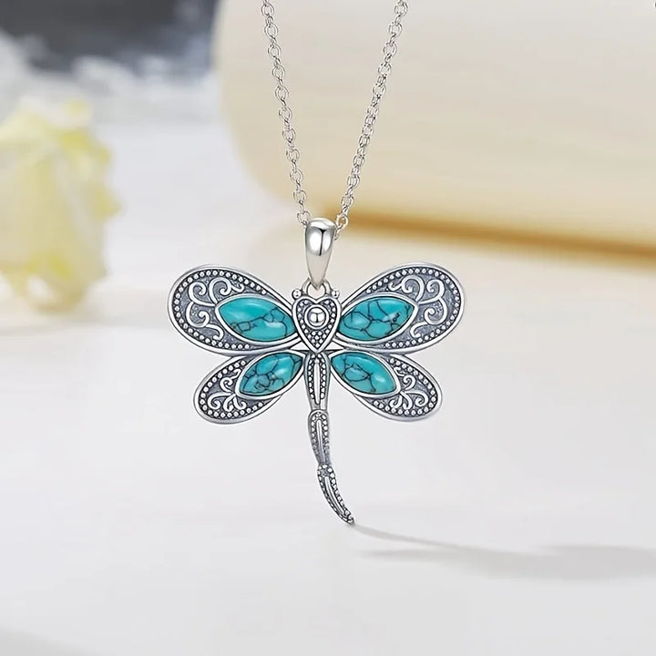 Dragonfly Dreams Silver Pendant Necklace