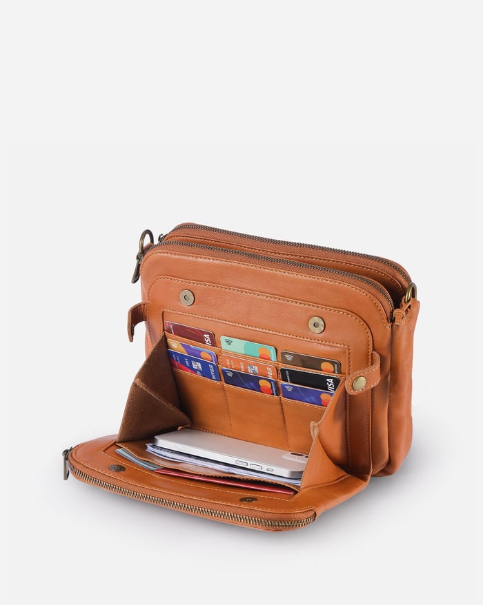 Jovie | Sleek Three-Layer Crossbody Bag